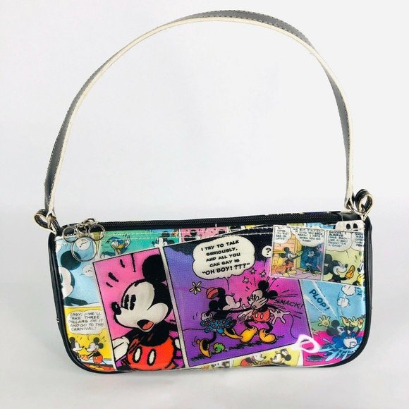 Disney Mickey Mouse Comics Vinyl Purse Cartoon Zip - Picture 4 of 11